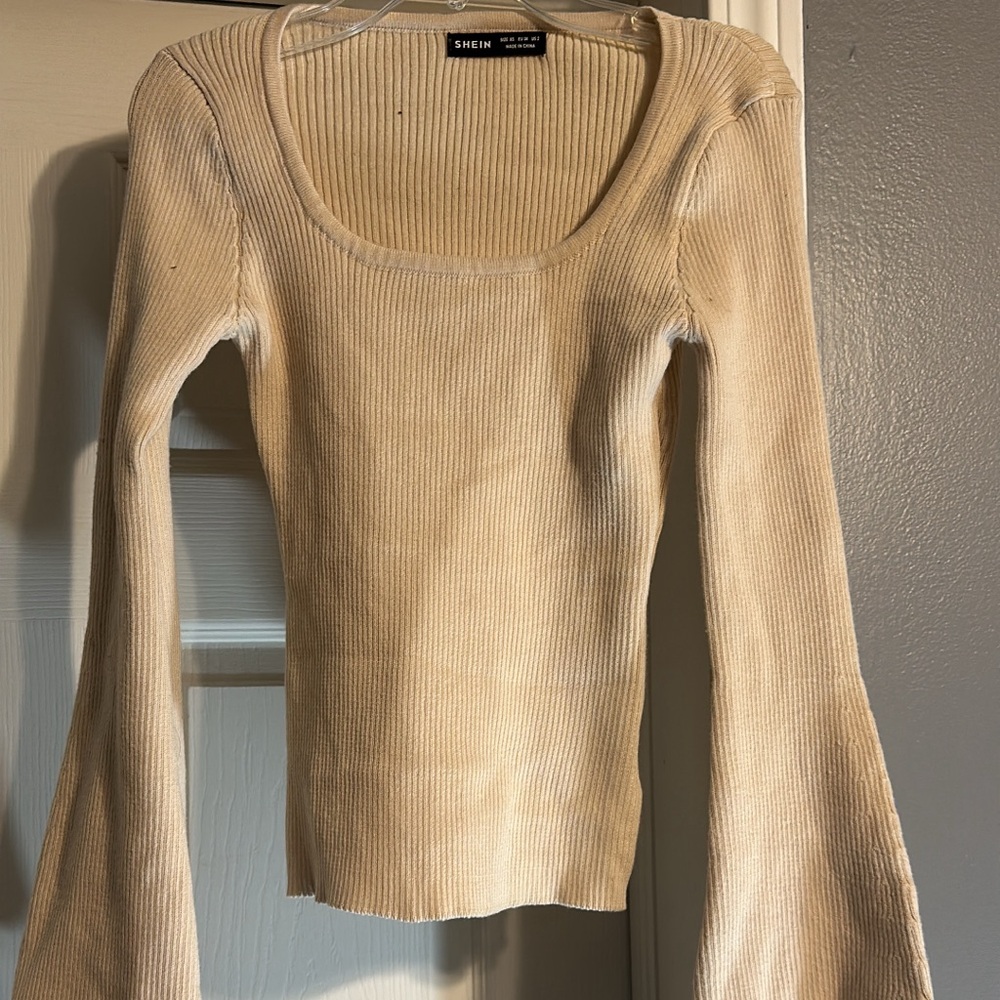 SHEIN khaki flow arms